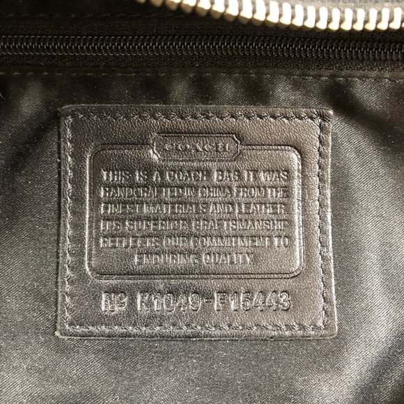 Coach Ashley Signature Satchel Black Canvas Bag - Picture 7 of 13